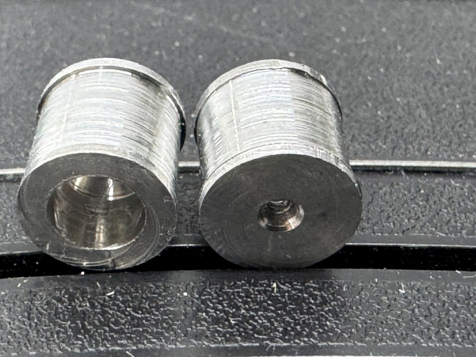 Aluminum Double Flanged Wheel Set (2), 0-80 Threaded Axle AJ'S 3450 ...