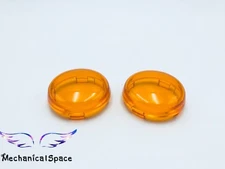 2 Pcs Motorcycle Turn Signal Light Lens Cover For Harley Sportster Dyna Softail