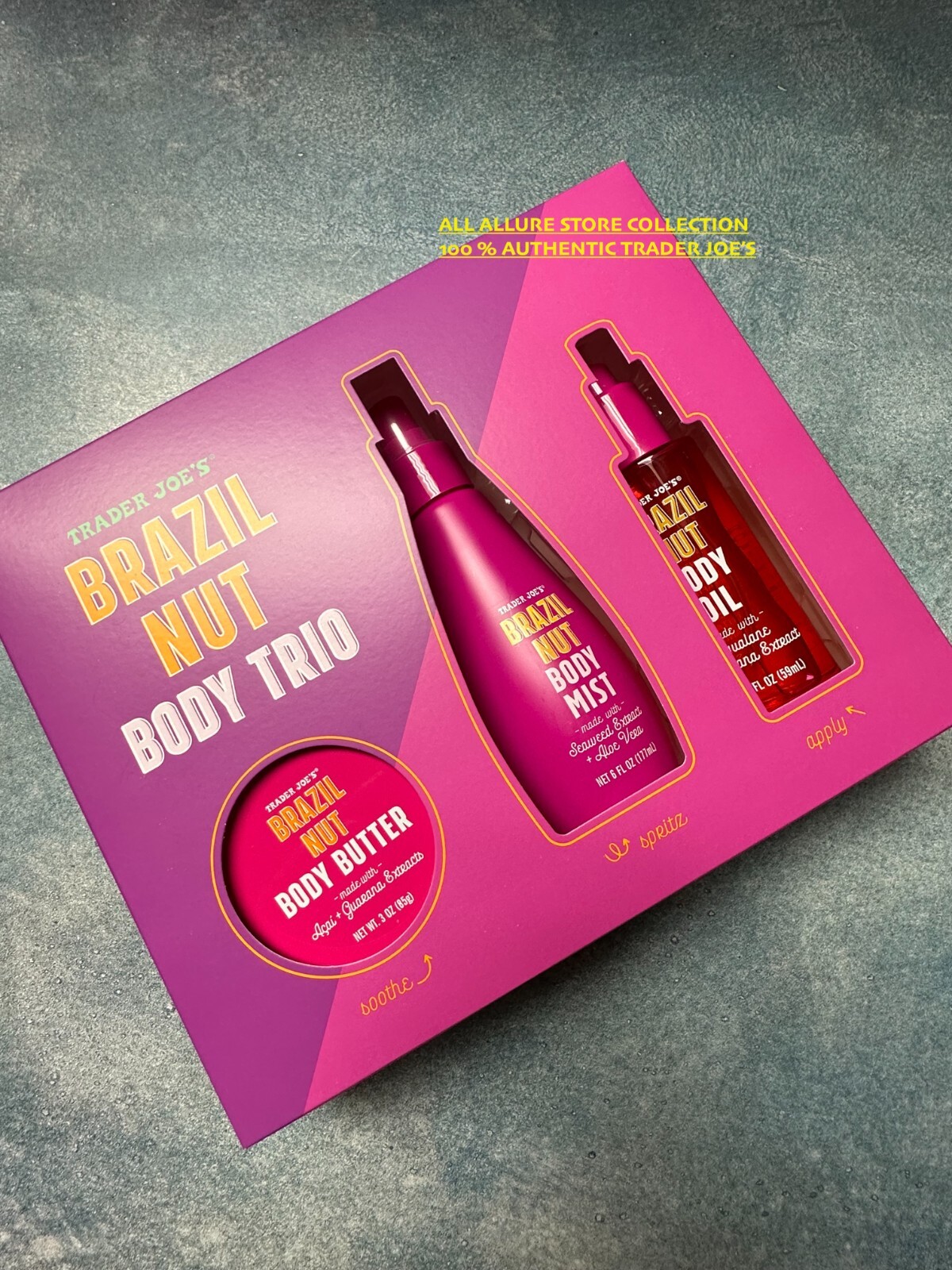 BN Trader Joe's Brazil Nut Body Butter Trio Set 2023! Limited!!! eBay