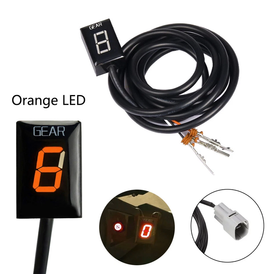 Orange LED Motorcycle Gear Display Indicator for Suzuki SV650 DL650 DL1000 VL800 Foto 2 de 4