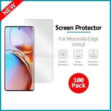 100-Pack LCD Clear Hydrogel Screen Protector for Android Motorola Edge 2023