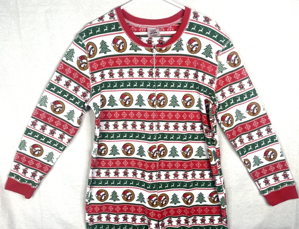 Buc-ee's Pijama Una Pieza Dormir Navidad Adulto XL Long Johns Pijama Térmico Foto 2 de 4
