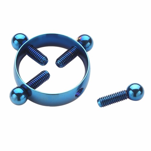 1 Pair Adjustable Nipple Shields Rings Circle Clamps Faux Jewelry Screw Clip New - Picture 24 of 48