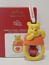 NEW Hallmark Ornament 2021 Baby's First Christmas Disney Winnie The Pooh B24