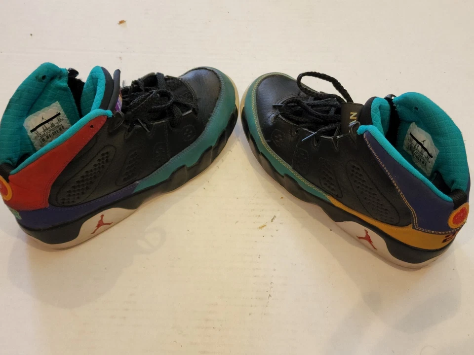 Nike Air Jordan Retro 9 Dream It Do It Negro Multi Niños Talla 3Y 401811-065 Foto 2 de 4