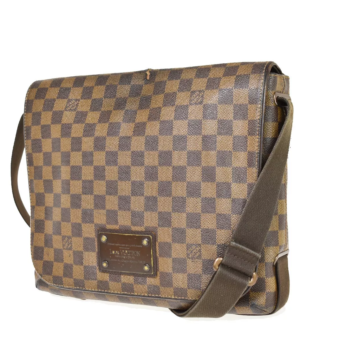 Buy Pre-Owned LOUIS VUITTON Brooklyn Messenger Bag Damier