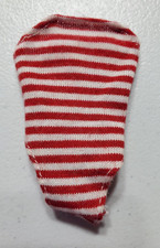 Vintage Red and White Striped Barbie Bathing Suit