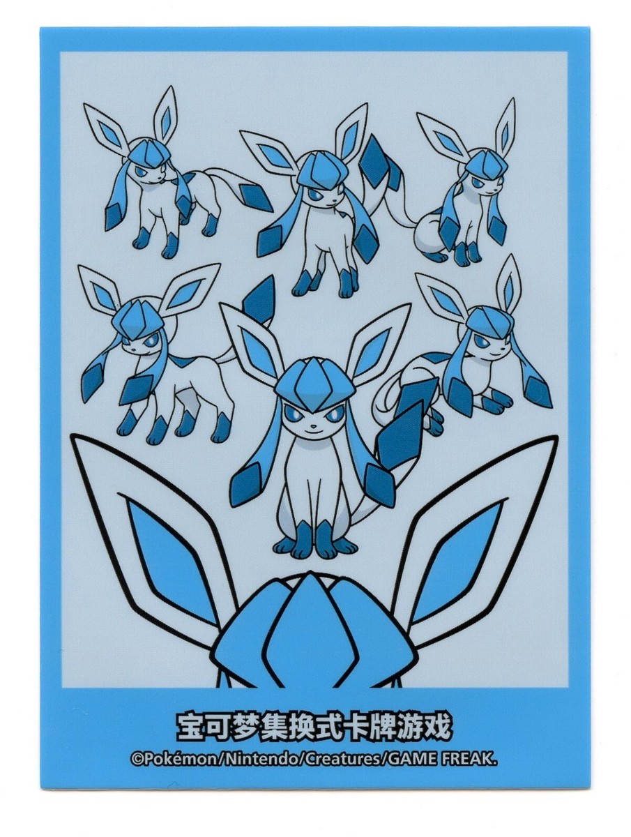 glaceon card sleeves Simplified Chinese Glaceon Theme Box Individual Card Sleeve Pokemon Center  NEW