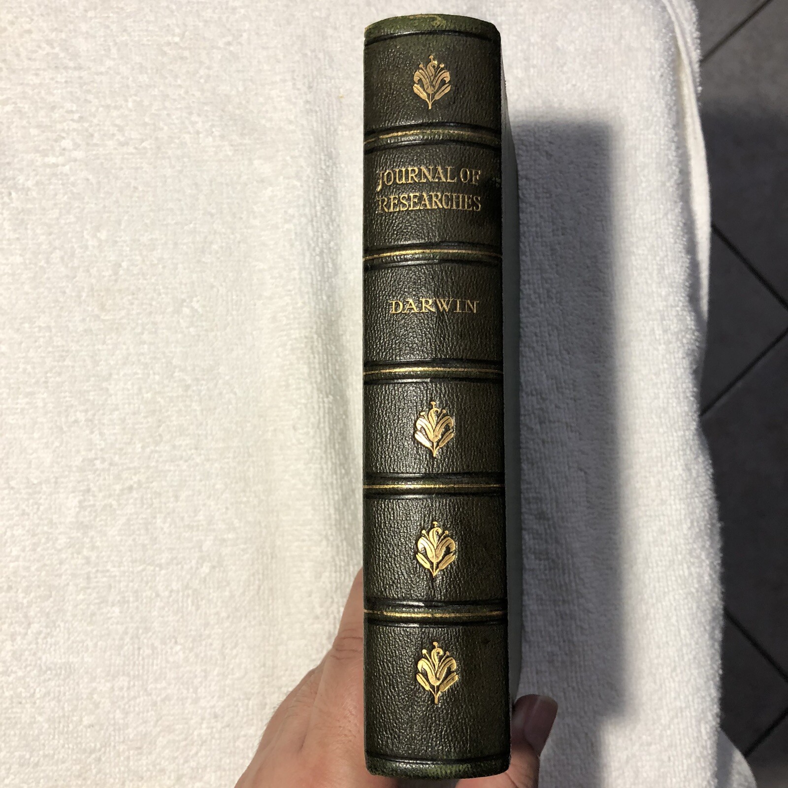 Charles Darwin Natural History Research Journal 1898 Leatherbound Edition-image