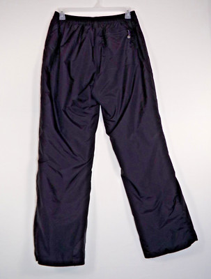Rawik Black Ski Pants Womens Size Large Built In Gaiters Water Resistant