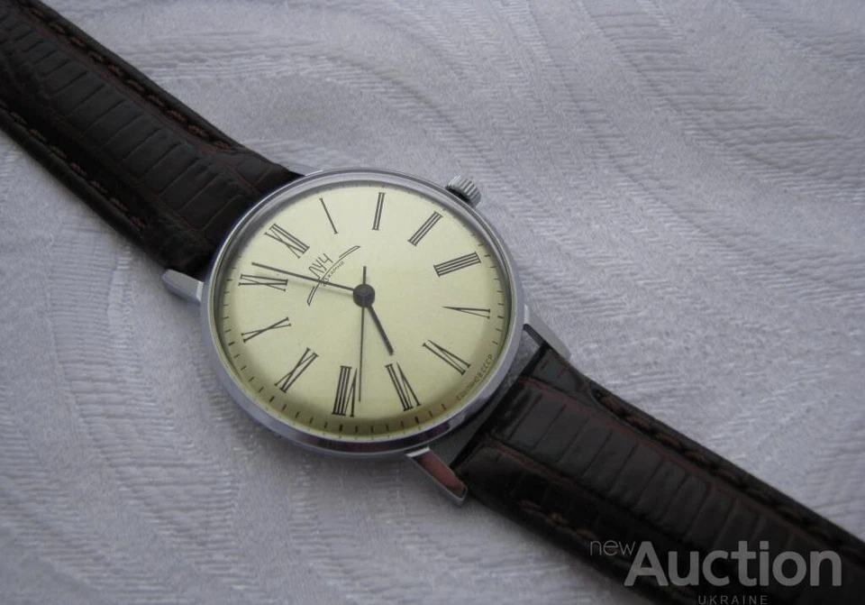 Reloj Luch mecánico vintage Poljot soviético ultra delgado joyas de lujo hombres URSS Foto 3 de 4