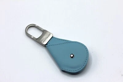 Montblanc Meisterstück Schlüsselanhänger/ Hellblau / Leder / Key Ring / Neu