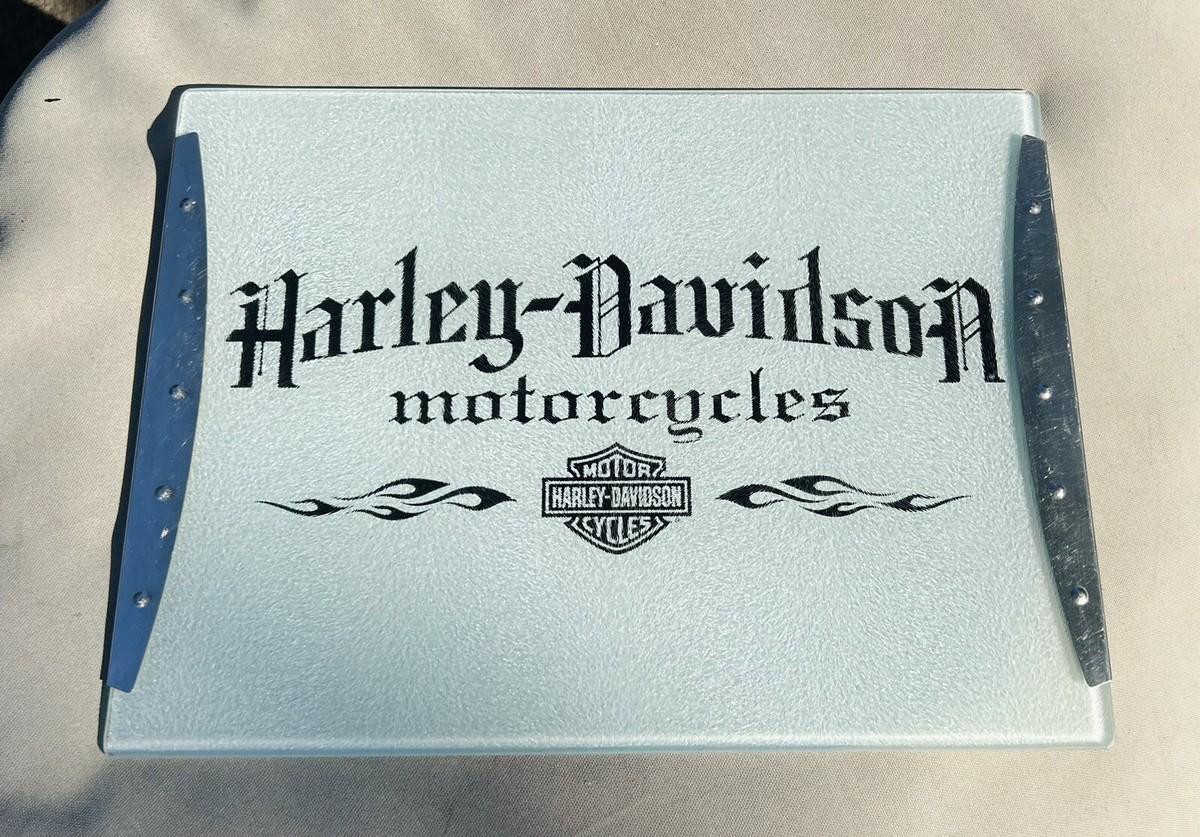 ハーレーダビッドソン イーグルデザイン グラスプレート Harley Davidson Glass Cutting Board/Laser Engraved | eBay