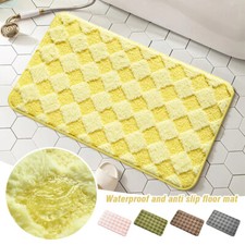 PLush Bathroom Absorbent Floor Mat Anti slip Carpet Foot Pad Entrance Mat 1x