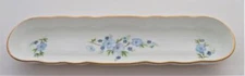 Hand Made Aristocrat Bone China England Nut or Mint Tray, Blue Flowers