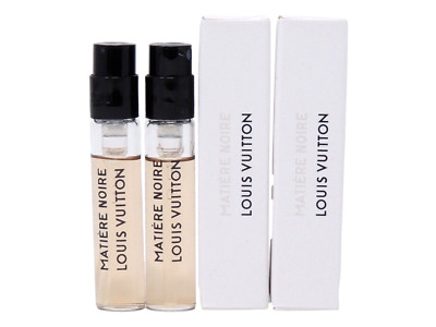 LOUIS VUITTON MATIERE NOIRE 2.0ml .06fl oz x 2 PERFUME SPRAY SAMPLES