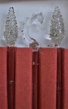 VINTAGE AIR INDIA FIRST CLASS 3 PIECE SWIZZLE STICK SET EXCELLENT CONDITION