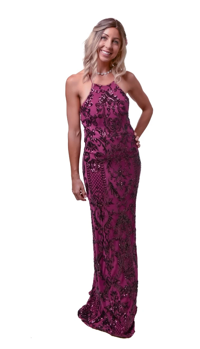 Formal Gown Bariano Off Shoulder Sweetheart Sequin Maxi Dress Bariano  Formal Dresses For Women For Sale