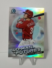 Austin Hendrick 2021 Bowman Chrome 40-Man Futures Refractor #FMF-24 Reds 
