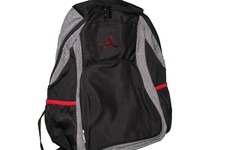 black and white jordan backpack