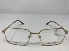 MARCOLIN EYEGLASSES FRAME MA3025 032 57-17-150 GOLD FULL RIM TZ68