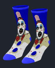 House of 1000 Corpses Captain Spaulding Socks Fright Rags New with Tags