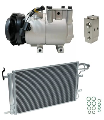 NEW RYC AC Compressor Kit W/Condenser EH186 fits Kia Spectra 1.8 2004 (New Body)