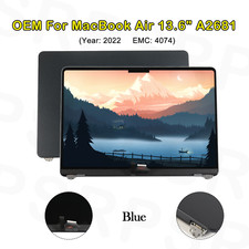 OEM Screen For Apple Macbook Air 13.6" A2681 LCD Display Top Parts Assembly Blue
