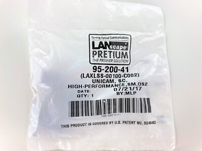 Corning 95-200-41 Unicam Connector Pretium 8.3 um SC SM OS2