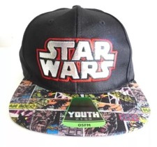 Star Wars Boys Youth Baseball Cap Hat Black Adjustable Snapback One Size New