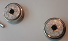 Tie Pin and Four Button Mates/Button Covers Gold Color with black stone — photo 4