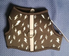 New Top Paw Dog Comfort Harness S camouflage or XXS black with lightning bolts