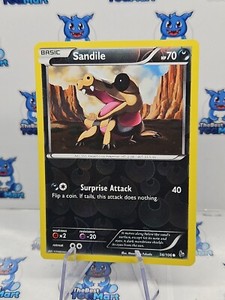 Sandile - 56/106 - Reverse Holo Pokemon XY FlashFire LP 