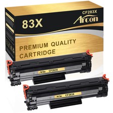 2PK CF283X Toner Compatible With HP 83X LaserJet M202dw M201DW M225DN M225DW