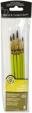 Royal Brush 9121 Sable Value Pack Brush Set-5/Pkg 3Pk