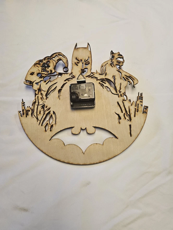 Batman, Cat Woman, And Harley Quinn 5mm Wall Clock Handmade - Image 4 of 4