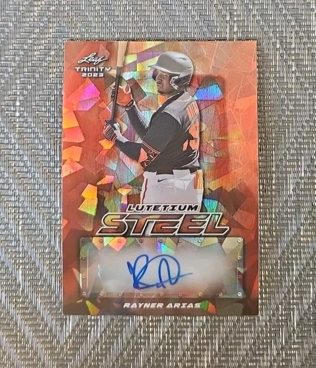 Rayner Arias 2023 Leaf Trinity Lutetium Steel Auto 2/2