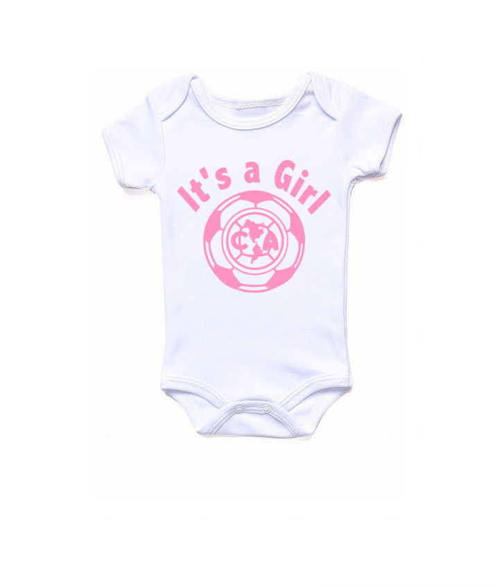Club America Newborn Soccer Jump Suits Baby Reveal