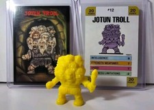 90's Monster In My Pocket Jotun Troll Yellow 12 Series 1 With Cards