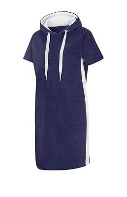 Kleid HEINE Sweat Kleid blau Kapuze Gr 40 42 44