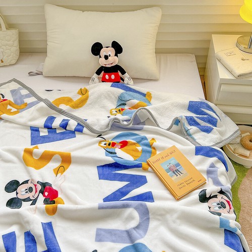 Disney Throw Blanket Stitch Kid Thickened Milk Velvet Blanket Pooh Lunch Blanket - Picture 6 of 28