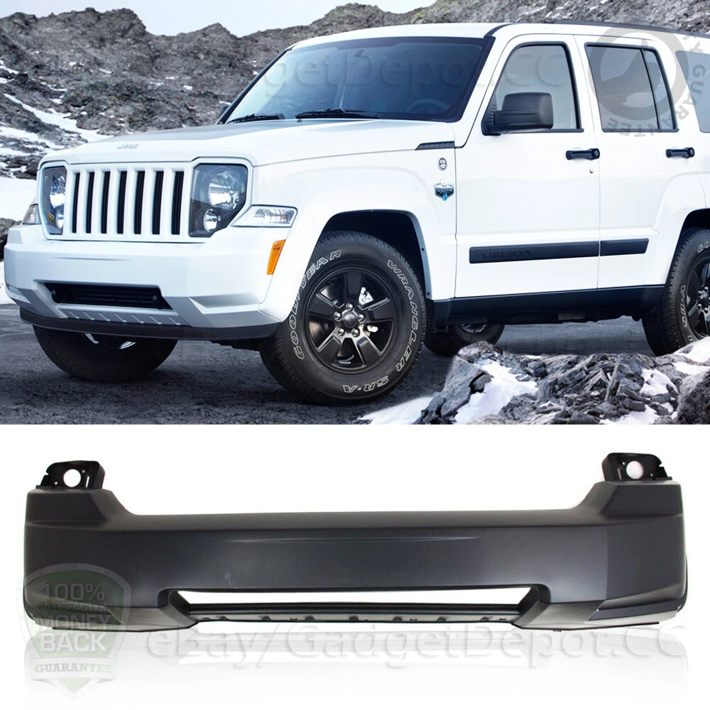 Front Bumper Cover w Lower Moulding Hole CAPA For 2008 2012 Jeep
