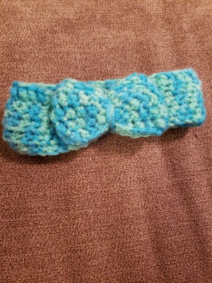 crochet baby headband with bow