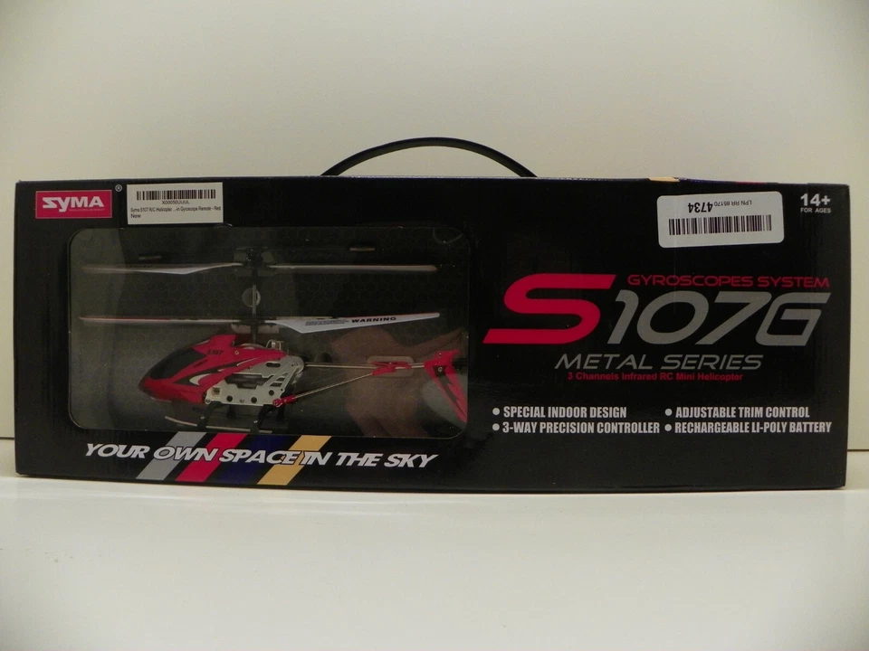 Syma Gyroscopes System S107G Metal Series Mini Remote Control Helicopter - Image 2 of 4
