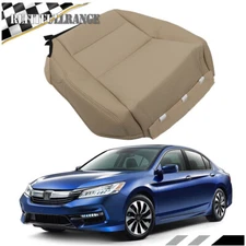 For Honda Accord 2013-2017 Driver Side Bottom Seat Cover Perforated Tan Leather