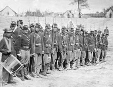 Infantry Company On Parade 6Th Maine Before Fredericksburg 1862 CIVIL WAR PHOTO