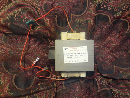 Microwave Transformer, High Voltage, MD-101AMR-1, OBJY2, E107938, Y221017A E.
