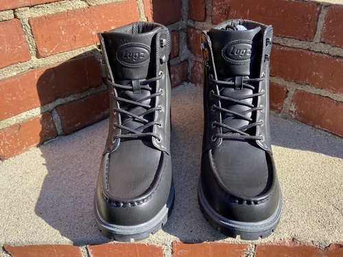 Lugz Folsom 6" Black & Charcoal Moc Toe Boot Style MFOLSOV-069 Men Size 13 - Picture 5 of 12