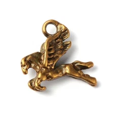 Pegasus Charms Bronze Flying Horse Jewelry Fairy Tale Findings Hermes 10pcs
