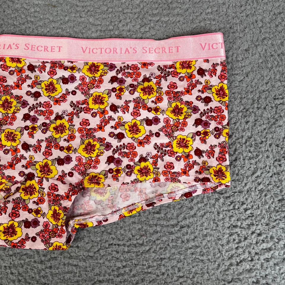 Victoria's Secret 内裤 XXL 粉红色花卉短裤男童短裤内裤 — 第 3/4 张图片
